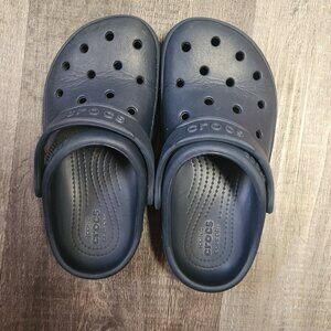 Navy blue toddler crocs size 12